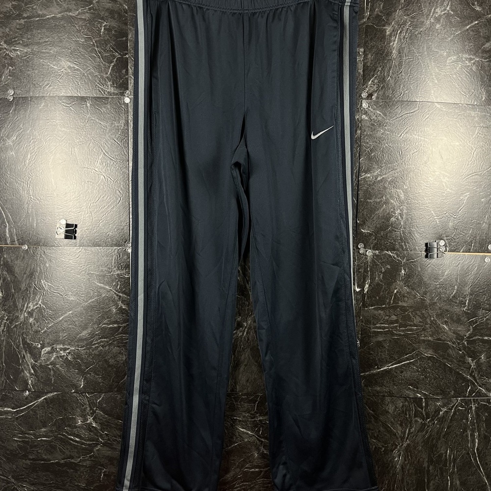 Nike Men's Navy Striped Hem Sweatpants Fits XL